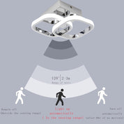 22W Square Motion Sensor Ceiling Light