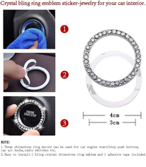 Bling Diamond Steering Wheel Cover – Sparkly Glitter Car Accessory for Women