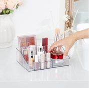 1 Tier Clear Makeup Organizer Cosmetic Storage for Vanity and Bathroom
