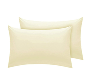 2 Pack Cotton Pillowcases – 200 Thread Count Soft & Breathable Pillow Covers, Black
