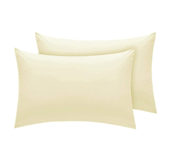 2 Pack Cotton Pillowcases – 200 Thread Count Soft & Breathable Pillow Covers, Black