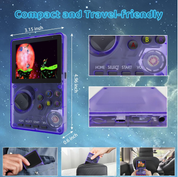 Retro 16-Bit Handheld Game Console with 100 Games, 2.8” Screen, Rechargeable