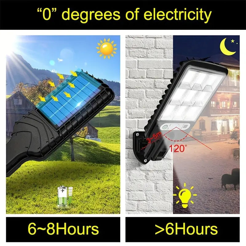 2 Pack Solar Lights Outdoor, PIR Motion Sensor Security Lights, IP65 Waterproof Garden Wall Lights