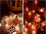 USB Moroccan Fairy Lights – 20 Warm White LEDs