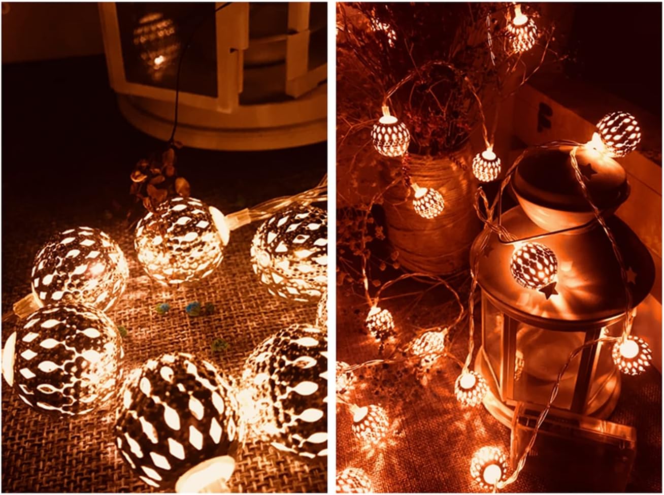 USB Moroccan Fairy Lights – 20 Warm White LEDs