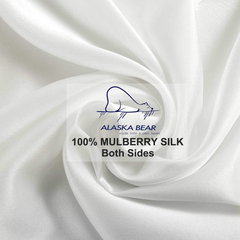 Mulberry Silk Pillowcase – 100% Natural Silk, Hypoallergenic, 50x75cm, Ivory White