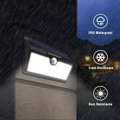 Solar Lights Outdoor, Upgraded 78 LED Solar Motion Sensor Security Lights - Waterproof Wireless Wall Lights Solar (2 Pack)