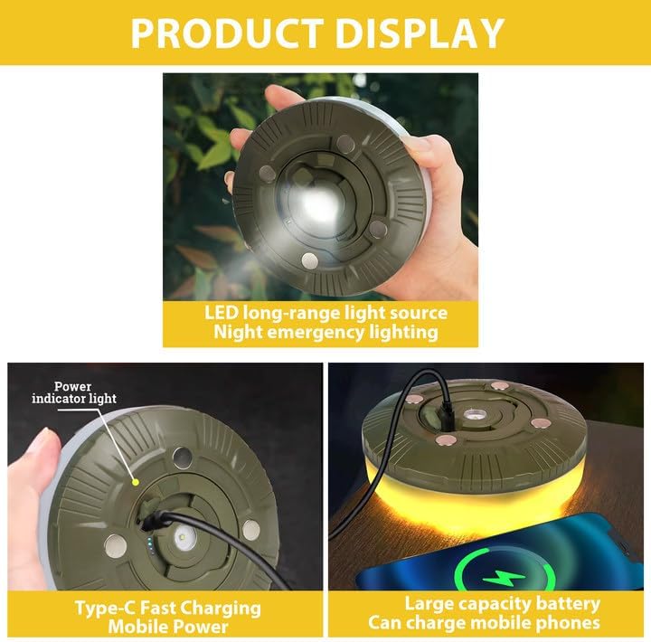 20M Rechargeable Camping String Lights