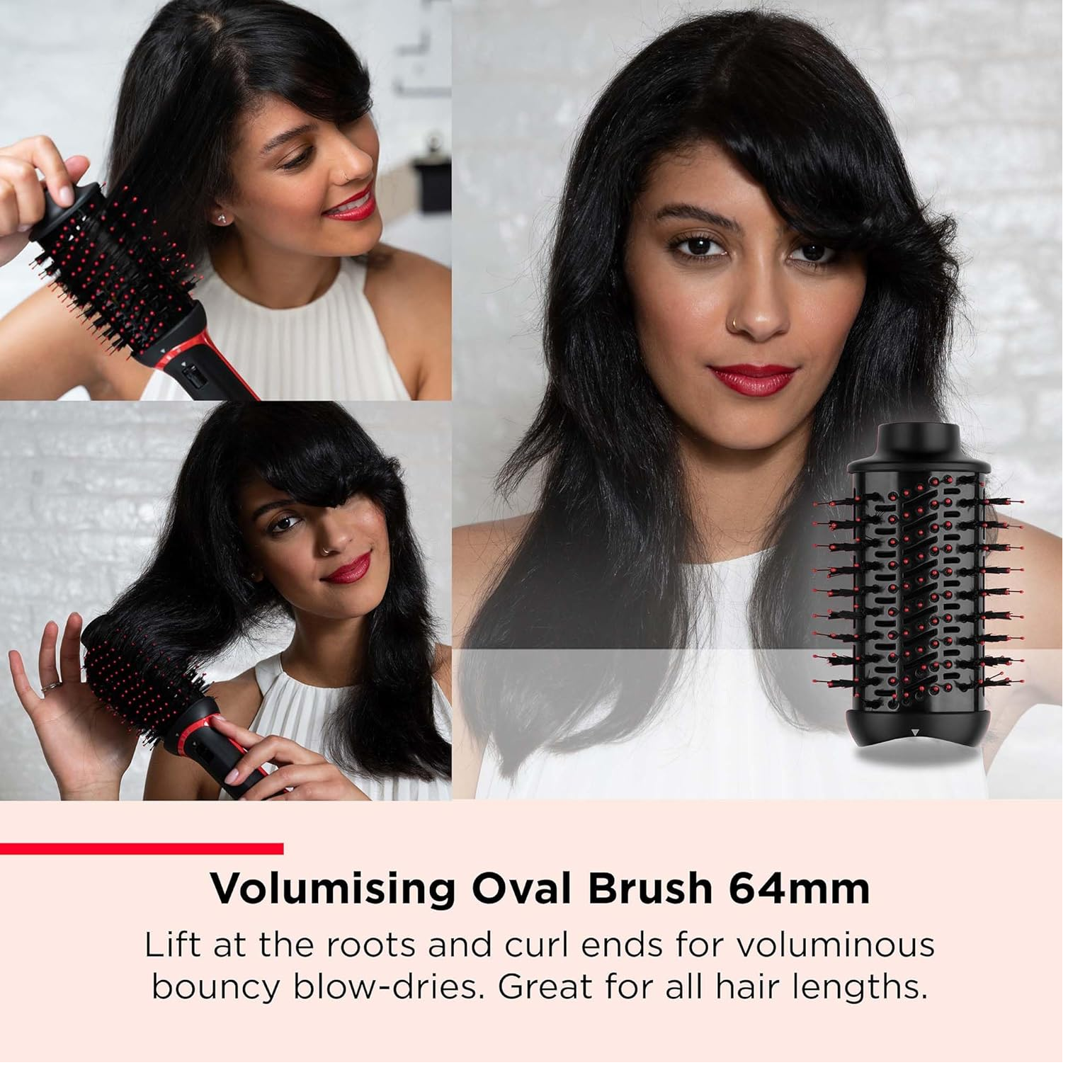 3-in-1 One-Step Blow-Dry Multi Styler – Dryer, Curler & Volumiser with Attachments