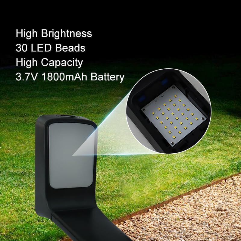 Solar Garden Pathway Light, Waterproof Warm White Outdoor Lamp