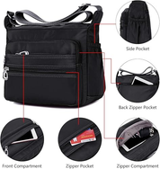 Waterproof Nylon Crossbody Bag for Women – Casual Shoulder Messenger Purse