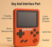 Handheld Game Console 3.0" Screen with 400+ Classic Games, Rechargeable & TV Out