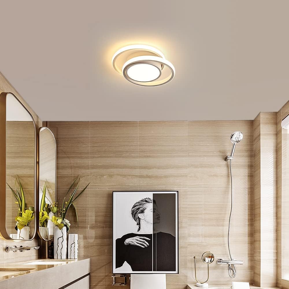 30W LED Ceiling Light, 2350LM Round Flush Mount, 3 Colour Dimmable for Bedroom, Kitchen & Hallway