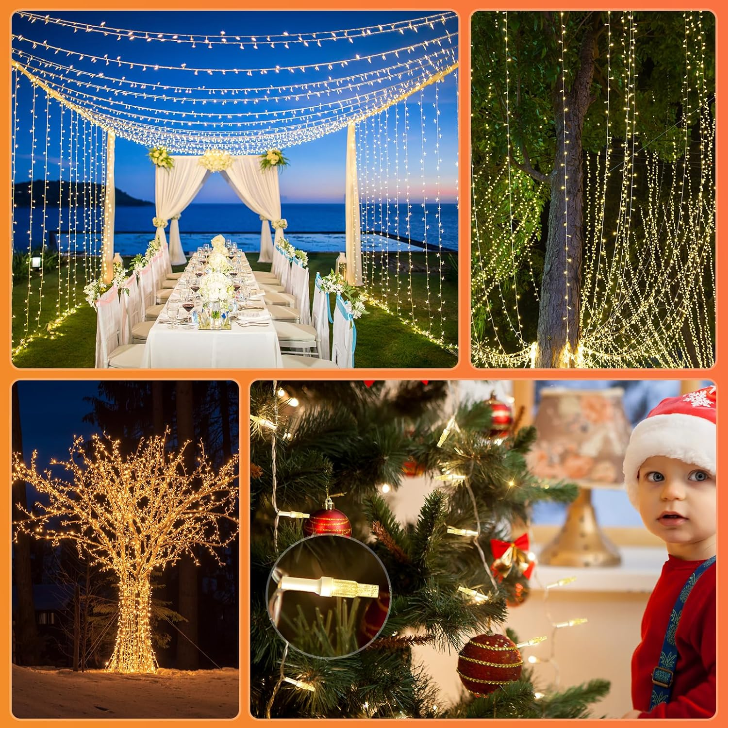 50M Tree Fairy Lights with Remote