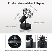 Adjustable E14 Vintage Wall Spotlight with Rotatable Shade