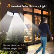 368 LED Solar Motion Sensor Outdoor Wall Light