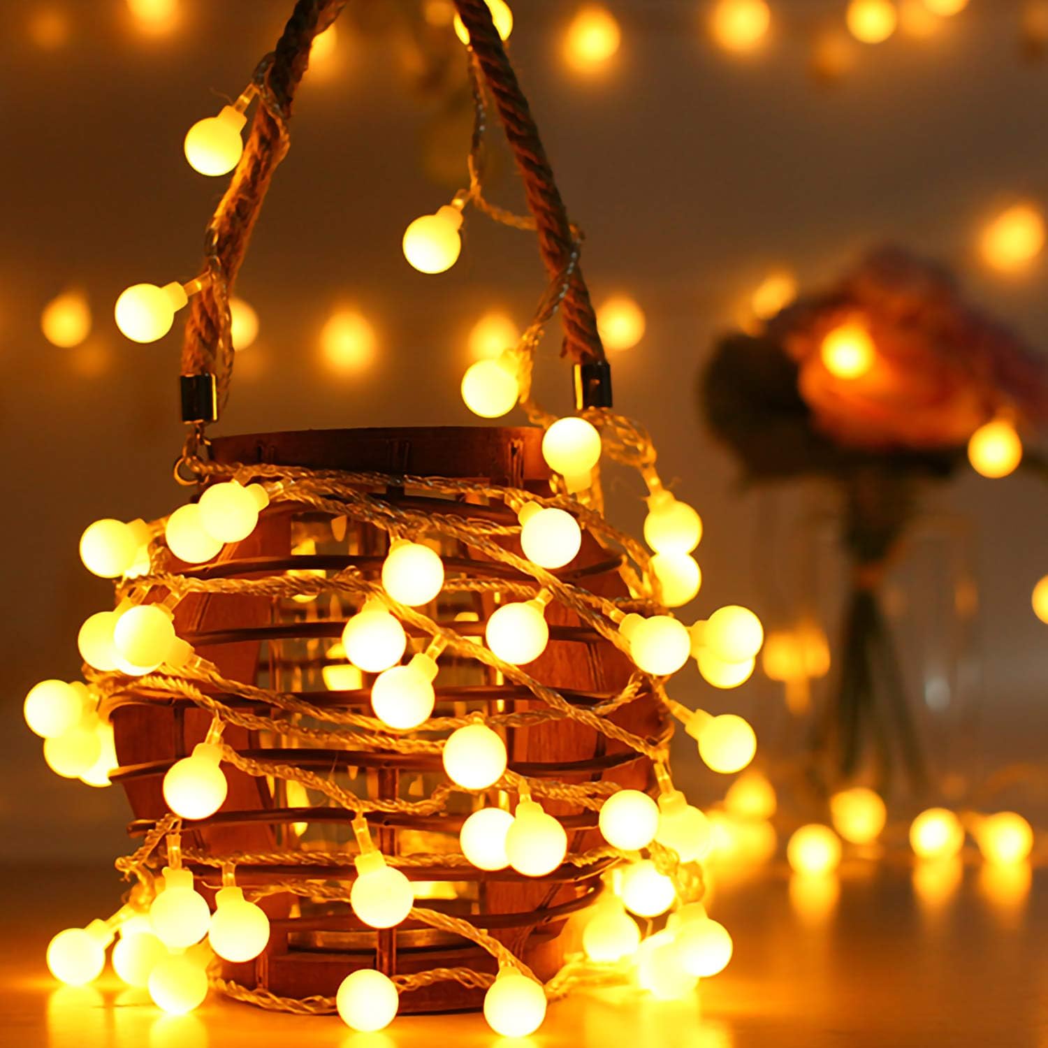 6M Globe Fairy Lights – 40 LED Battery String