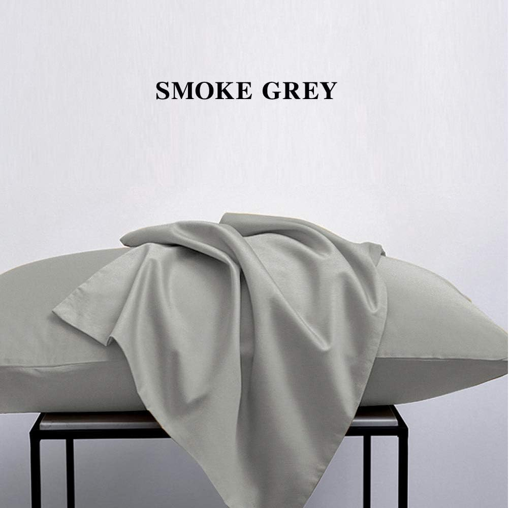 NTBAY 2-Pack Pillowcases 50x90cm – Soft Microfiber, Wrinkle & Fade Resistant, Grey