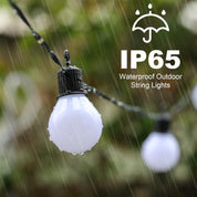 Warm White Solar Garden Lights – 100 LEDs, USB, Waterproof