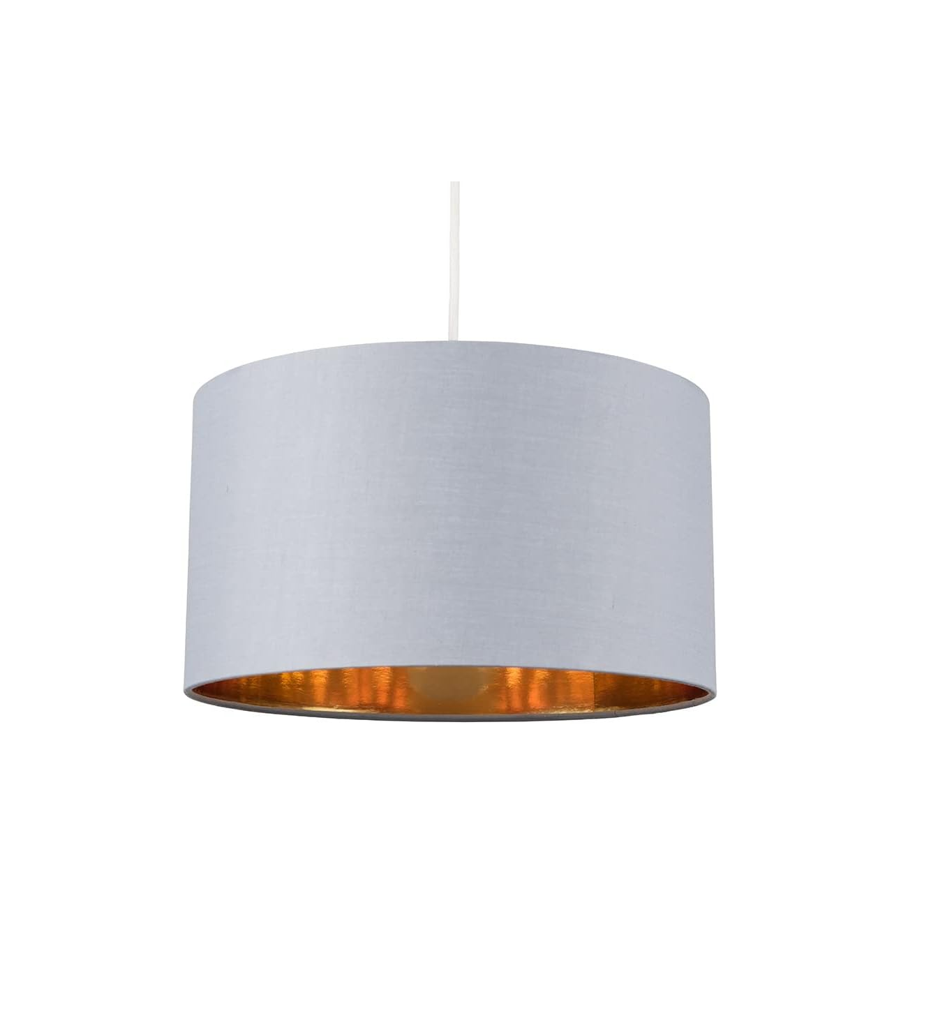 Large Modern Black and Gold Drum Light Shade, Pendant Lights, Home Décor & Improvement Essential