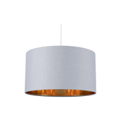 Large Modern Black and Gold Drum Light Shade, Pendant Lights, Home Décor & Improvement Essential