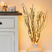 Rustic Willow Twig Branch Lights with 50 LEDs