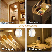 Wireless Battery Puck Lights with Remote – 4000K Natural White