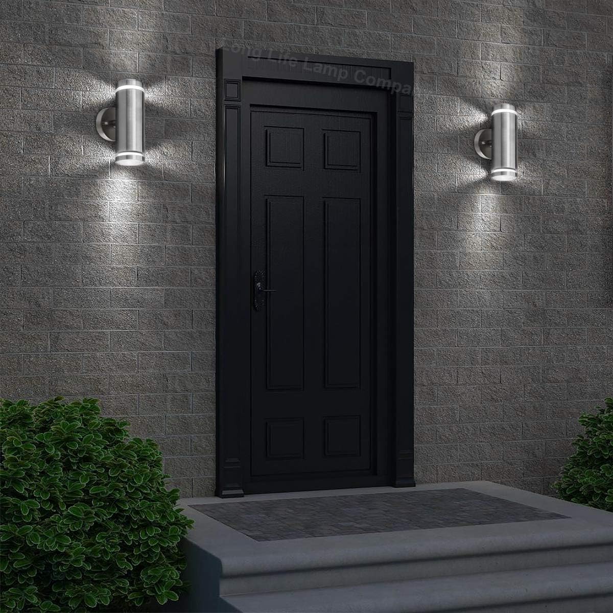 2x Outdoor Up Down Wall Lights