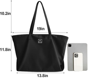 Women’s Canvas Tote Bag – Casual School Handbag & Crossbody Shoulder Bag
