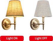 2 Pack Linen Lampshades – E14/E27 for Table & Wall Lamps