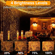 29.2M 220 LED Plug-in Fairy String Lights – Warm White, Remote, 8 Modes