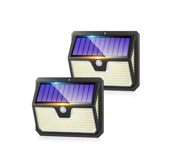 238 LED Solar Security Lights, Motion Sensor, 270° Wide-Angle, IP65 Waterproof