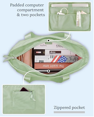 Women’s Weekender Bag – Travel Tote with 16-Inch Laptop Compartment