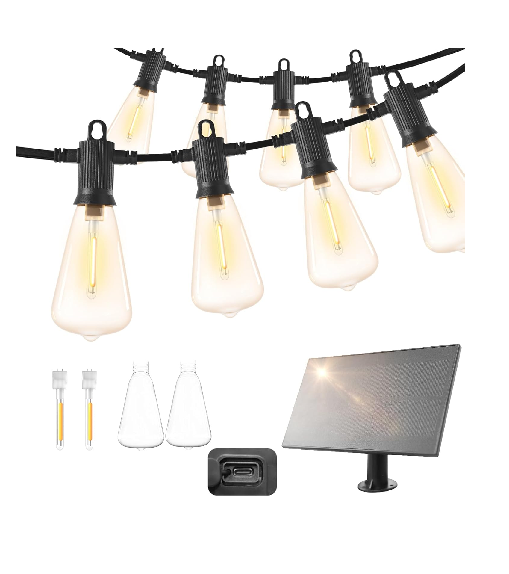 Solar Festoon String Lights