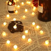 15M Globe Fairy Lights – 100 LEDs, Remote Powered
