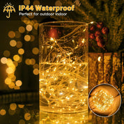 10m 100 LED Copper Fairy Lights – Warm White Battery String Lights