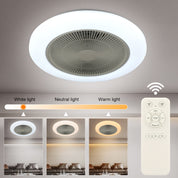 Smart RGB LED Ceiling Fan with Bluetooth Speaker & Remote Control – Modern Starry Sky Design