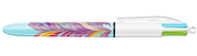4-in-1 Retractable Ballpoint Pens – 5 Pack Multi-Coloured 1.0mm Ink Pens