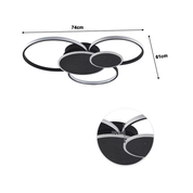 Modern LED Ceiling Chandelier – Chic Acrylic & Aluminum Pendant Light for Living Room & Bedroom