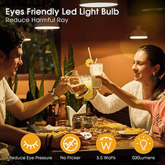 E14 LED Light Bulb, Small Screw Light Bulb, Warm White E14 Golf Ball Bulb, Energy Saving LED IP45 Bulb, Pack of 6