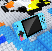 Handheld Game Console with 800 Classic Games, 3.5" Screen, TV Support – Blue