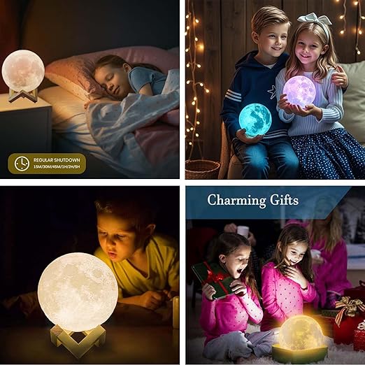 ACED 3D Moon Lamp with 128 Colours & Remote Control
