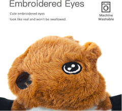 Dog Squeaky Toys 5 Pack – No Stuffing Plush Crinkle Chew Toys for Medium & Large Dogs