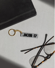 Personalised Number Plate Keychain – Custom Mini Car Licence Plate Key Ring Gift