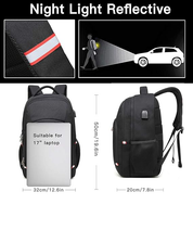Extra Large Anti-Theft Laptop Backpack – USB Charging Business Travel Bag