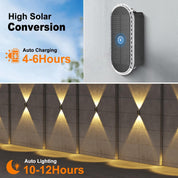 Solar Fence Lights – 4 Pack, 3 Color Options