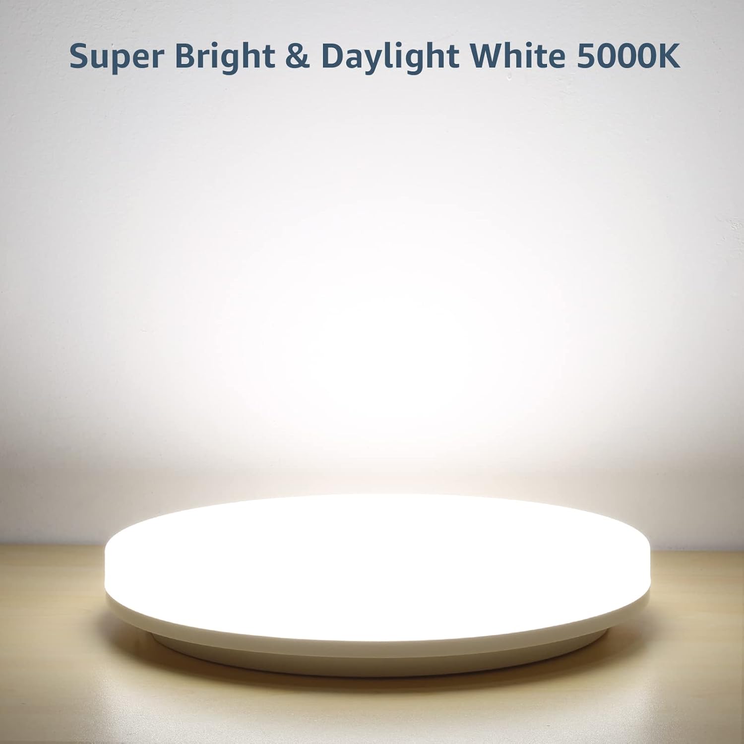 2 Pack 48W LED Bathroom Ceiling Light, IP54 Waterproof Round Flush Mount Ceiling Light, 6000K Cool White, Modern Ceiling Lamp for Bathroom, Kitchen, Bedroom, Hallway & Living Room
