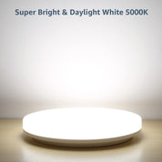 2 Pack 48W LED Bathroom Ceiling Light, IP54 Waterproof Round Flush Mount Ceiling Light, 6000K Cool White, Modern Ceiling Lamp for Bathroom, Kitchen, Bedroom, Hallway & Living Room