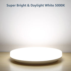 48W IP54 Waterproof LED Ceiling Light, 5000K Daylight White, 2400lm for Bathroom, Kitchen, Hallway