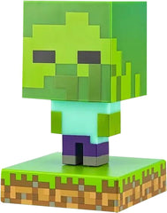 Minecraft Creeper Light, Lamp, & Night Light - 12 cm Tall - Battery Powered - Gaming Room & Bedroom Decor for Minecraft Gamers, Green